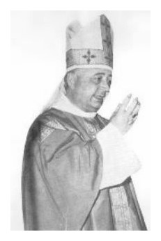 Mons. Bugnini durante una celebrazione Eucaristica